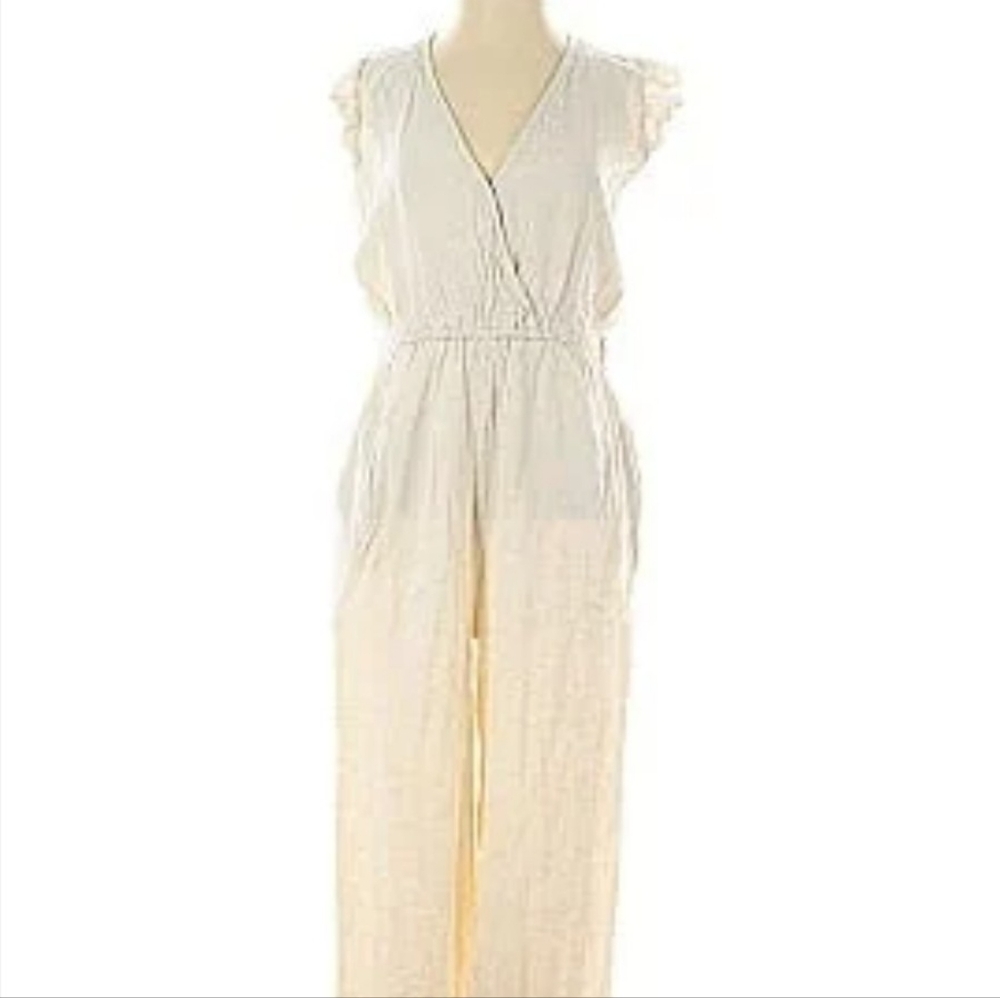 Linen Sim & Sam Cream Jumpsuit